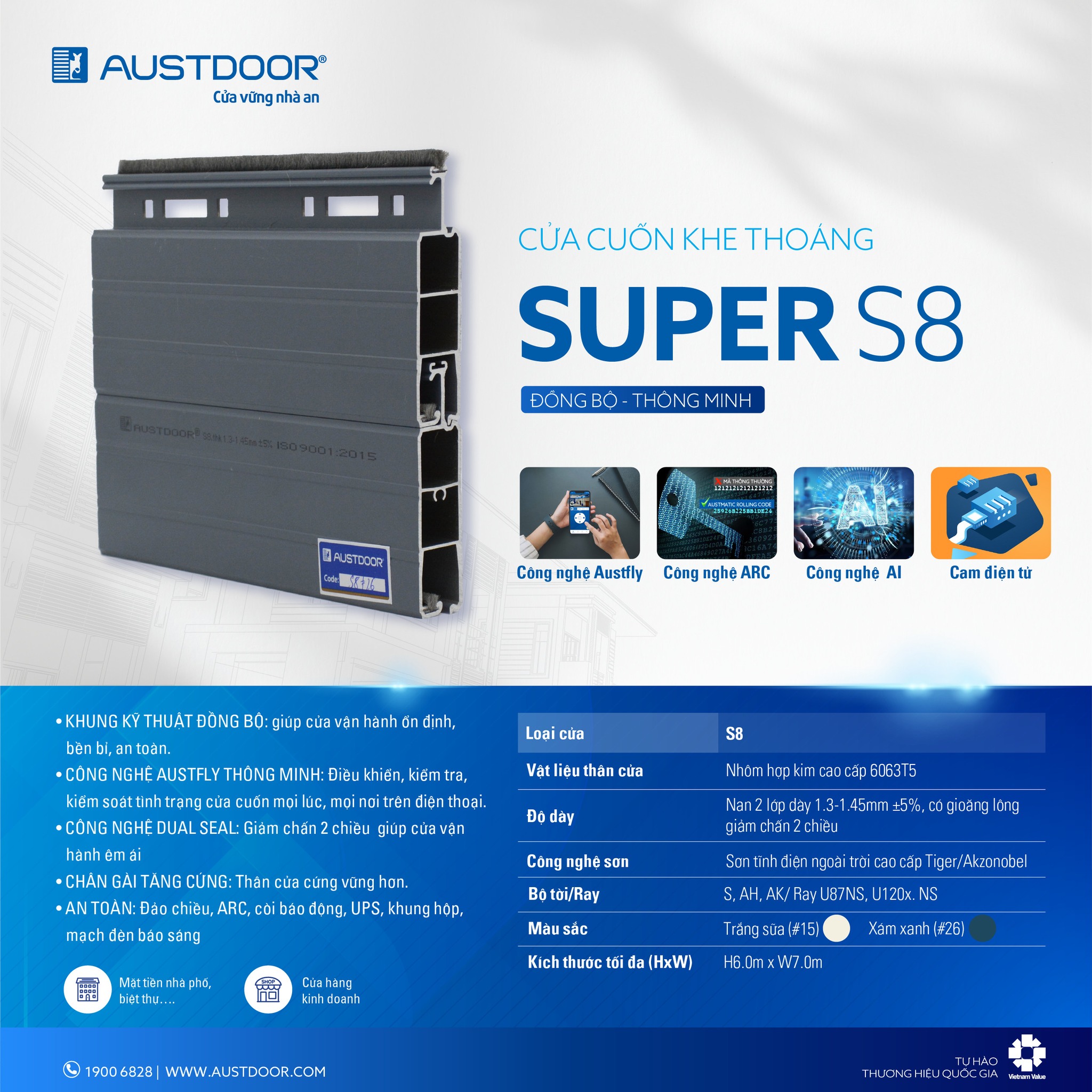 Cửa cuốn Austdoor Super S8